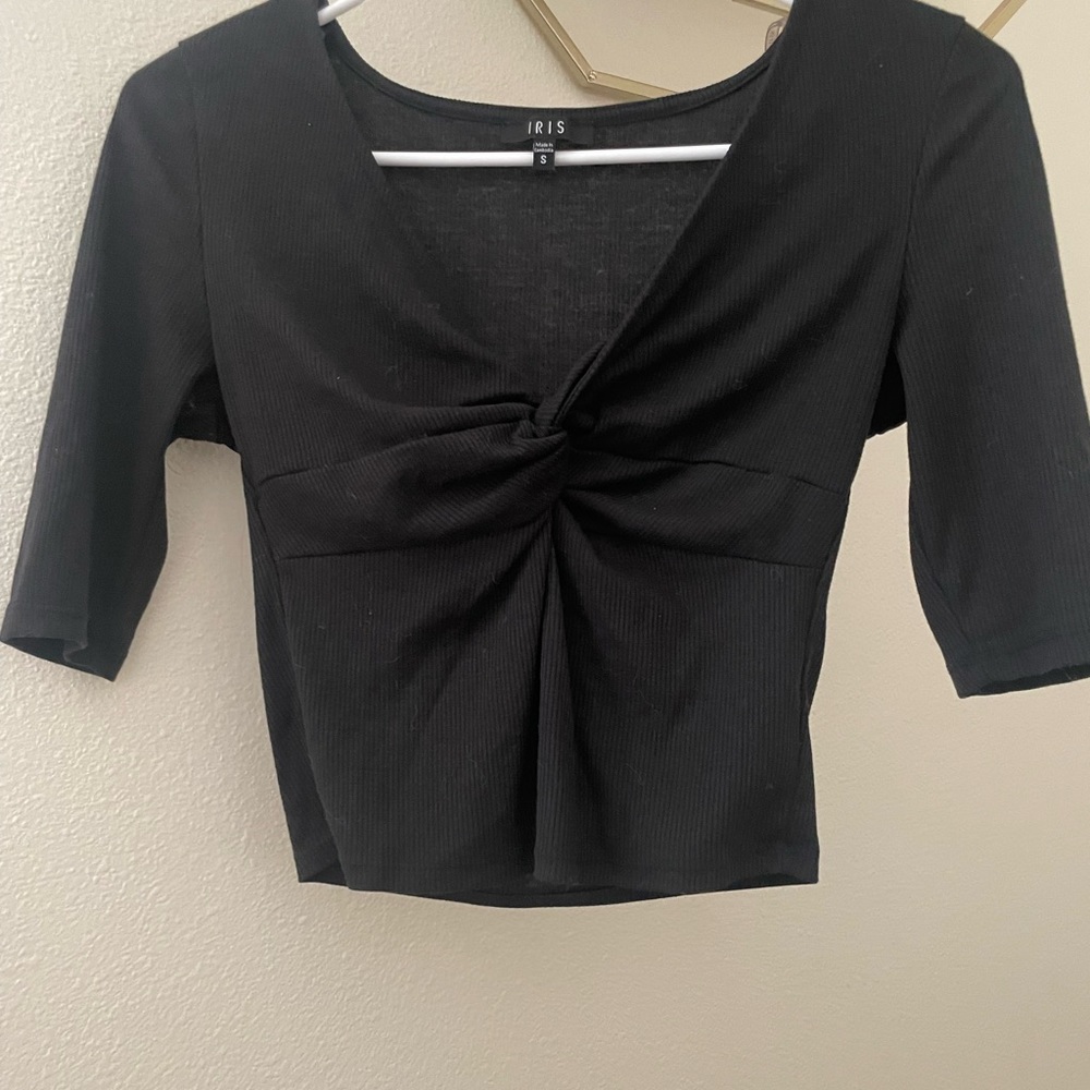 Black Crop top